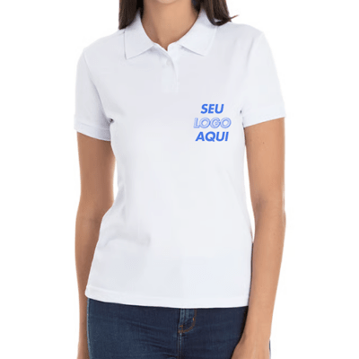 Camisa Polo Piquet Feminina Personalizada com Logo