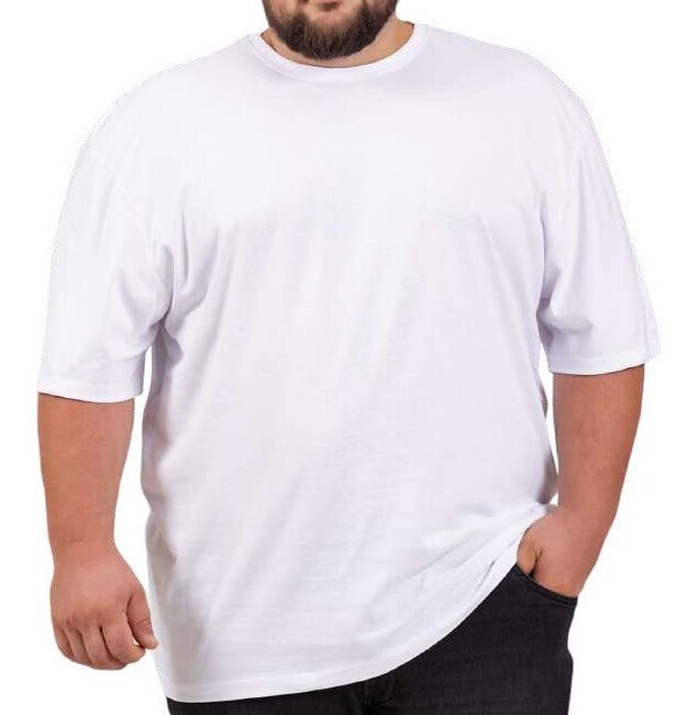 Camiseta Algodão Plus Size Branco