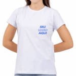 Camiseta Feminina de Algodão Personalizada com Logo