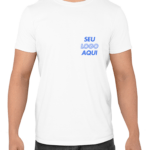 Camiseta de Algodão Personalizada com Logo  – Tamanhos P ao GG