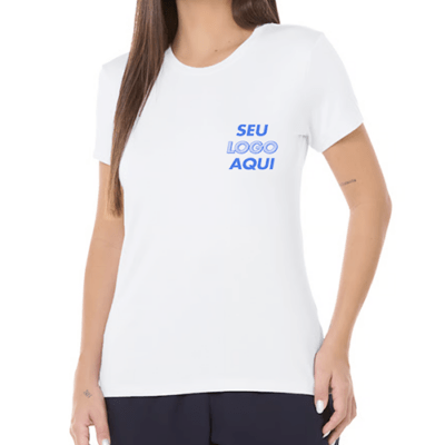 Camiseta Tech Modal Feminina Personalizada com Logo