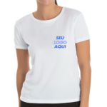 Camiseta Dry Fit  Proteção UV Feminina Personalizada com Logo